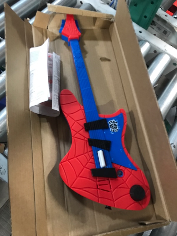 Photo 2 of [FOR PARTS, READ NOTES]
Spider-Man Marvel Across The Spider-Verse Spider-Punk Web Blast Toy Guitar NONREFUNDABLE