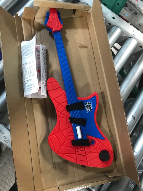 Photo 3 of [FOR PARTS, READ NOTES]
Spider-Man Marvel Across The Spider-Verse Spider-Punk Web Blast Toy Guitar NONREFUNDABLE