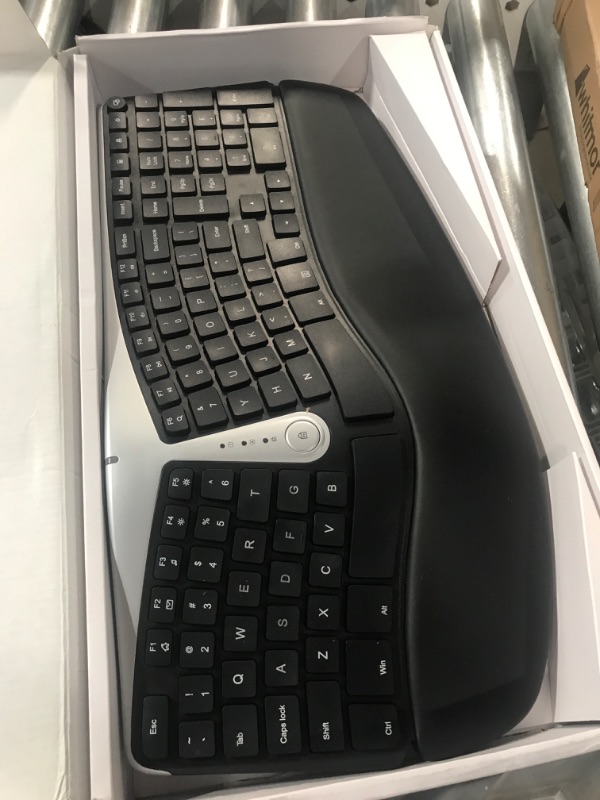 Photo 2 of Nulea Wireless Ergonomic Keyboard, 2.4G Split Keyboard with Cushioned Wrist 