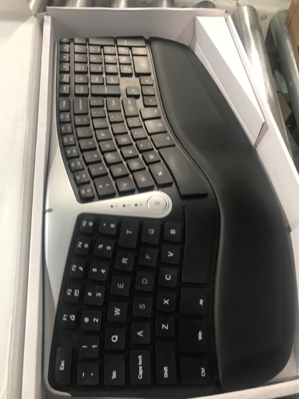 Photo 3 of Nulea Wireless Ergonomic Keyboard, 2.4G Split Keyboard with Cushioned Wrist 