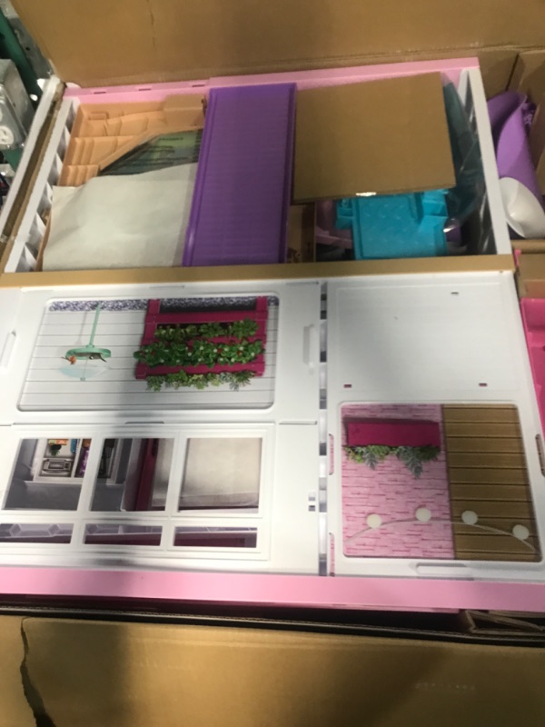 Photo 2 of Barbie Dreamhouse, Doll House Playset 15.5 x 49.2 x 47.2 inches