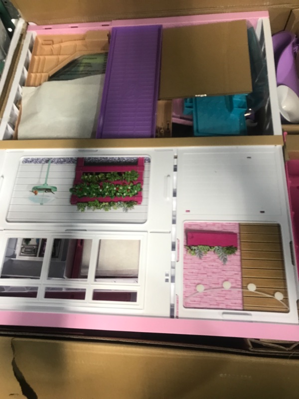 Photo 3 of Barbie Dreamhouse, Doll House Playset 15.5 x 49.2 x 47.2 inches