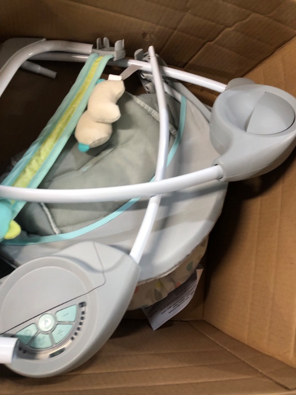 Photo 1 of **NONREFUNDABLE**FOR PARTS OR REPAIR**SEE NOTES**
Ingenuity Comfort 2 Go Compact Portable 6-Speed Cushioned Baby Swing with Music