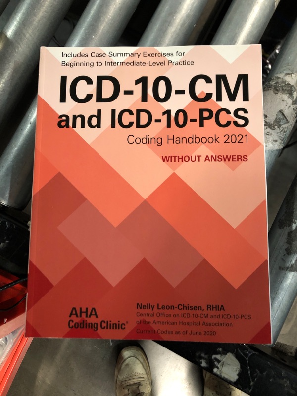 Photo 2 of (READ NOTES) ICD-10-CM and ICD-10-PCS Coding Handbook, without Answers, 2021 Rev. Ed.