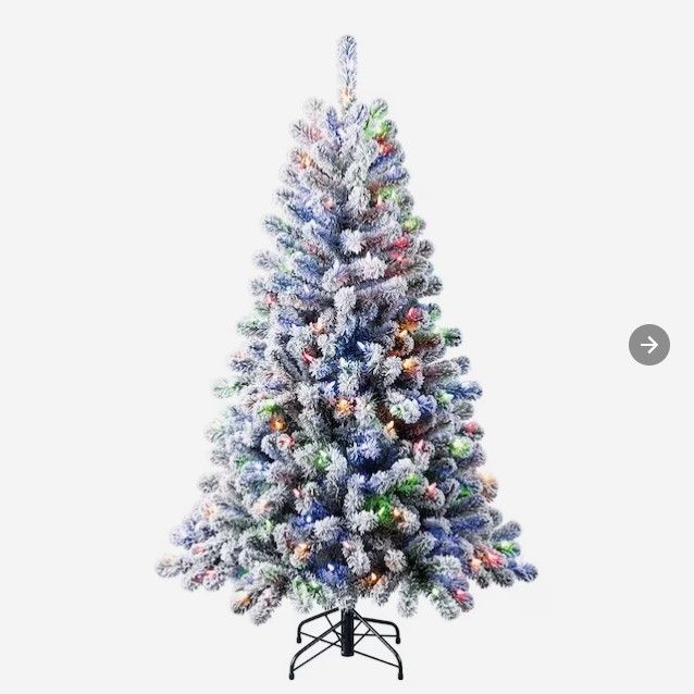 Photo 1 of [READ NOTES]
Holiday Living 5-ft Snowy Bristen Pre-lit Flocked Artificial Christmas Tree with LED Lights
