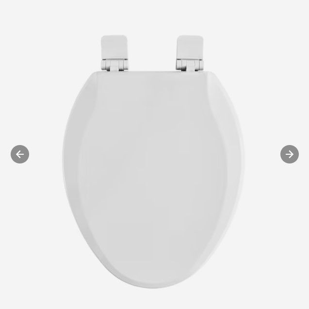 Photo 1 of (READ NOTES) American Standard Bedminster Wood White Elongated Soft Close Toilet Seat
