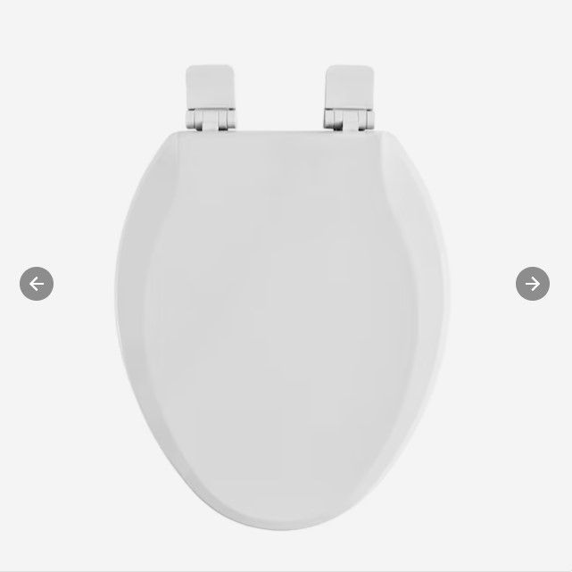 Photo 1 of (READ NOTES) American Standard Bedminster Wood White Elongated Soft Close Toilet Seat
