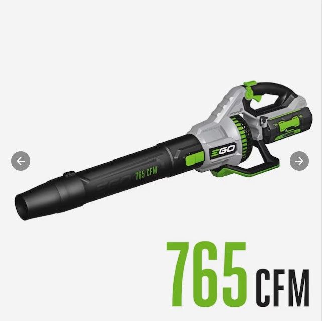 Photo 1 of EGO POWER+ 56-volt 765-CFM 200-MPH Battery Handheld Leaf Blower 5 Ah 
