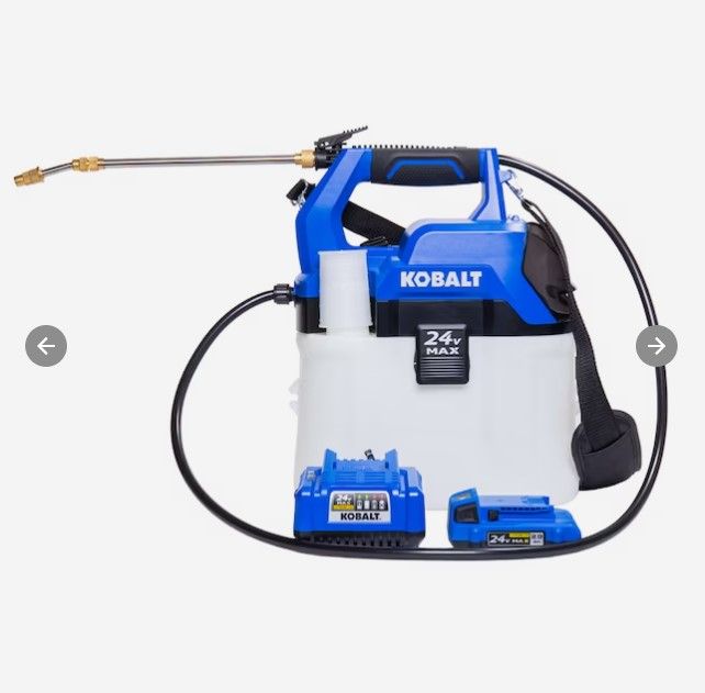 Photo 1 of (READ NOTES) Kobalt 2.11-Gallon Plastic 24-volt Battery Operated Handheld Sprayer
