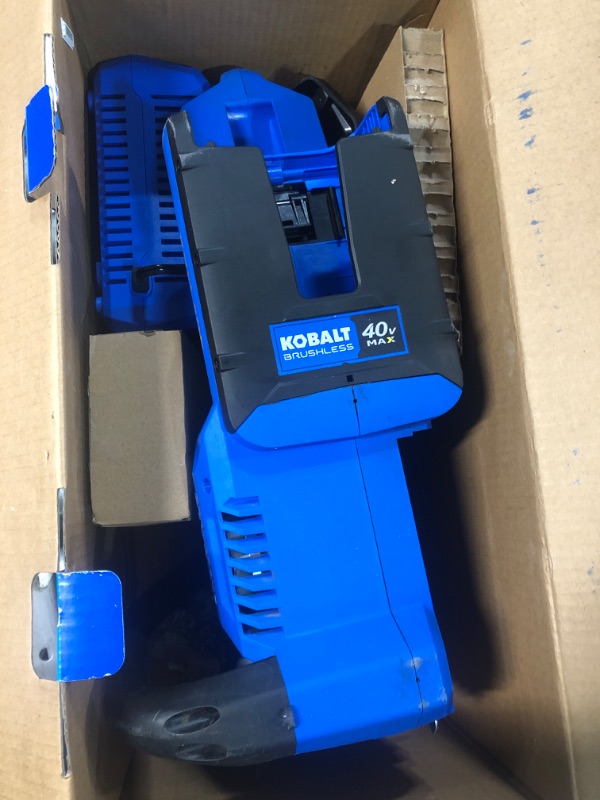 Photo 2 of (READ NOTES) Kobalt Gen4 40-volt 14-in Brushless Battery 4 Ah Chainsaw (Battery and Charger Included)
