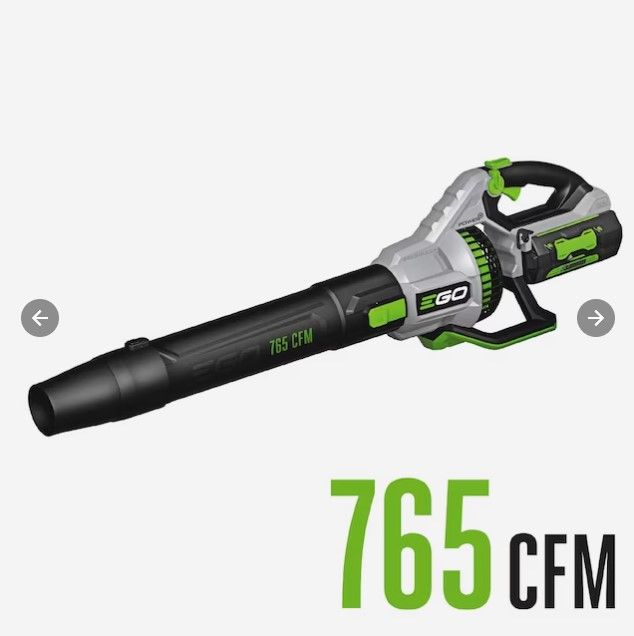 Photo 1 of (READ NOTES) EGO POWER+ 56-volt 765-CFM 200-MPH Battery Handheld Leaf Blower 5 Ah (Battery and Charger Included)
