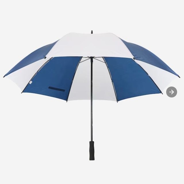 Photo 1 of (2) West Chester 40-in Blue and White Panels Golf Umbrella
