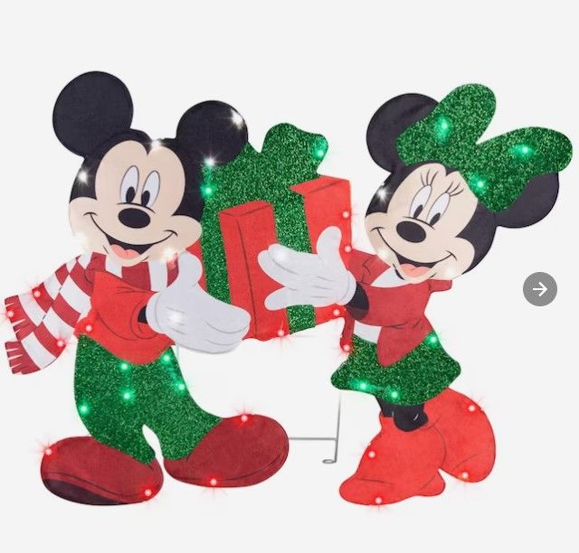 Photo 1 of (READ NOTES) Disney Mickey and Minnie 25-in Mouse Yard Decoration with Multicolor LED Lights
