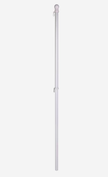 Photo 1 of (READ NOTES) Style Selections 5-ft White Metal House Flag Pole
