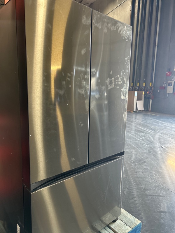 Photo 2 of **STOCK IMAGE IS A REFERENCE**  SAMSUNG RF30BB6200QL 30 Cu. Ft. Stainless Steel Bespoke 3-Door French Door Refrigerator