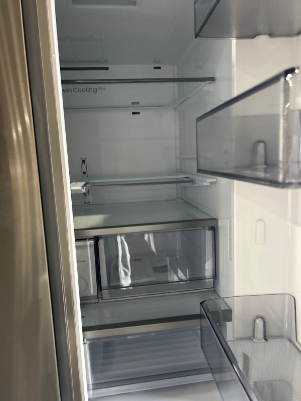 Photo 5 of **STOCK IMAGE IS A REFERENCE**  SAMSUNG RF30BB6200QL 30 Cu. Ft. Stainless Steel Bespoke 3-Door French Door Refrigerator