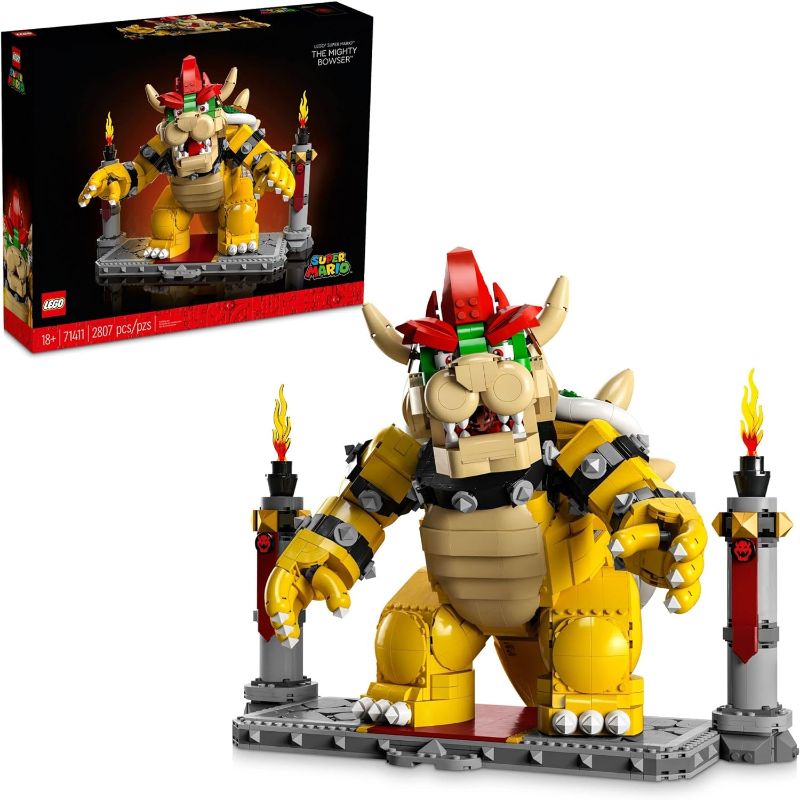 Photo 1 of (READ NOTES) LEGO Super Mario The Mighty Bowser 71411 Building Toy Set; Collectible Gift for Adult Fans (2,807 Pieces) Frustration-Free Packaging