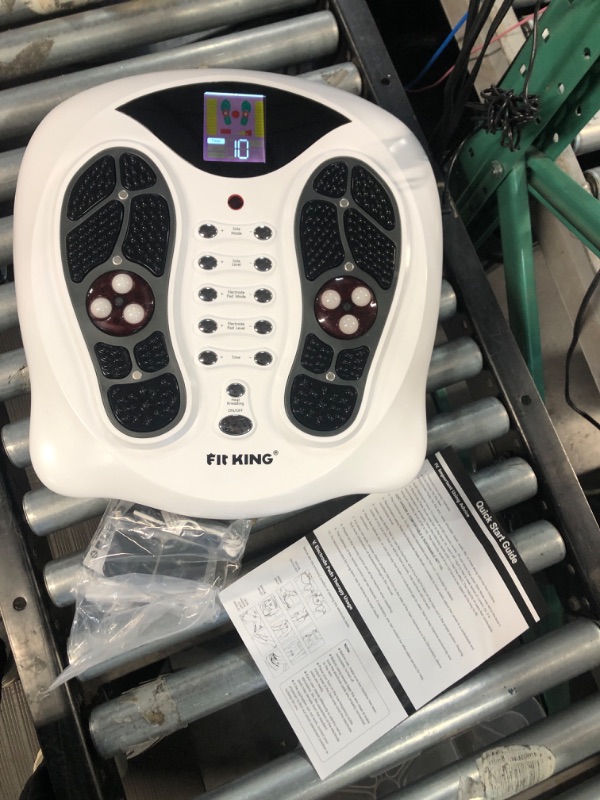 Photo 2 of (READ NOTES) FIT KING Foot Circulation Stimulator Machine (FSA HSA Eligible) with EMS TENS Pads, Advanced Nerve Muscle Massager for Neuropathy Pain and Circulation,Plantar Fasciitis,Diabetes,RLS Pain Relief