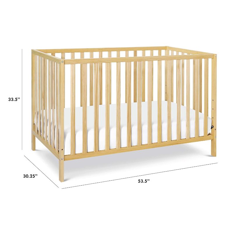 Photo 2 of (READ NOTES) DaVinci Union 4-in-1 Convertible Crib in STAINED NATURAL, Greenguard Gold Certified, 1 Count (Pack of 1)

