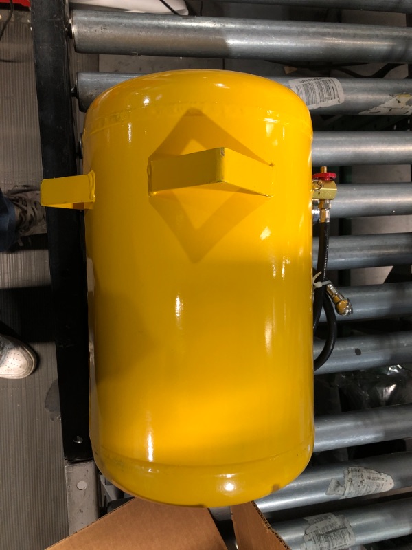 Photo 2 of Performance Tool W10005 Hi-viz 5-Gallon Horizontal Portable Air Tank With Tire Air Chuck, Yellow