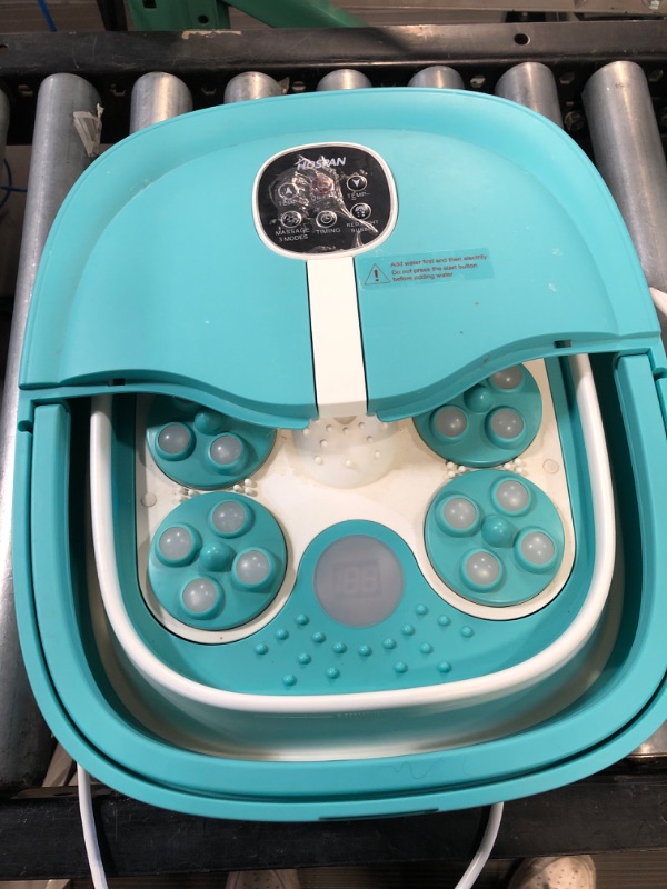 Photo 3 of USED** HOSPAN Collapsible Foot Spa Electric Rotary Massage, Foot Bath with Heat, Bubble, Remote