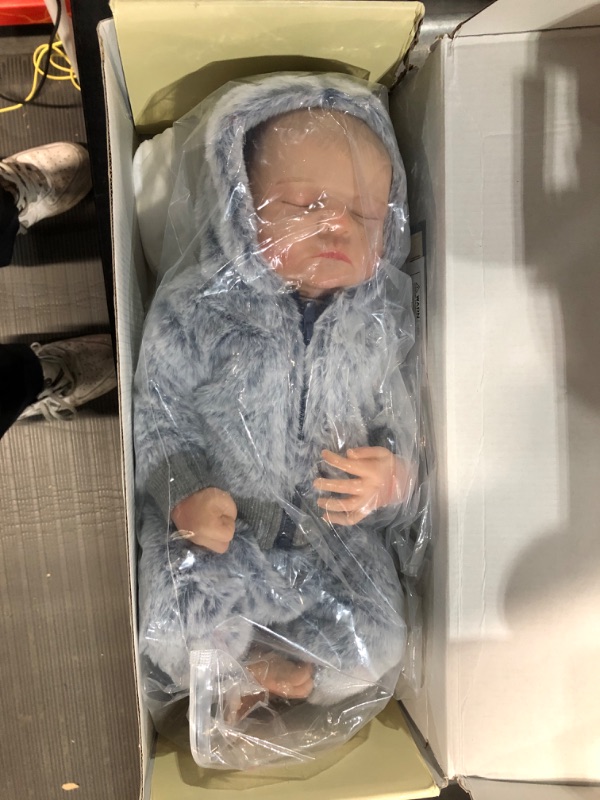 Photo 2 of BABESIDE Lifelike Reborn Baby Dolls Boys - 17-Inch Real Baby Feeling Realistic-Newborn Baby Dolls 