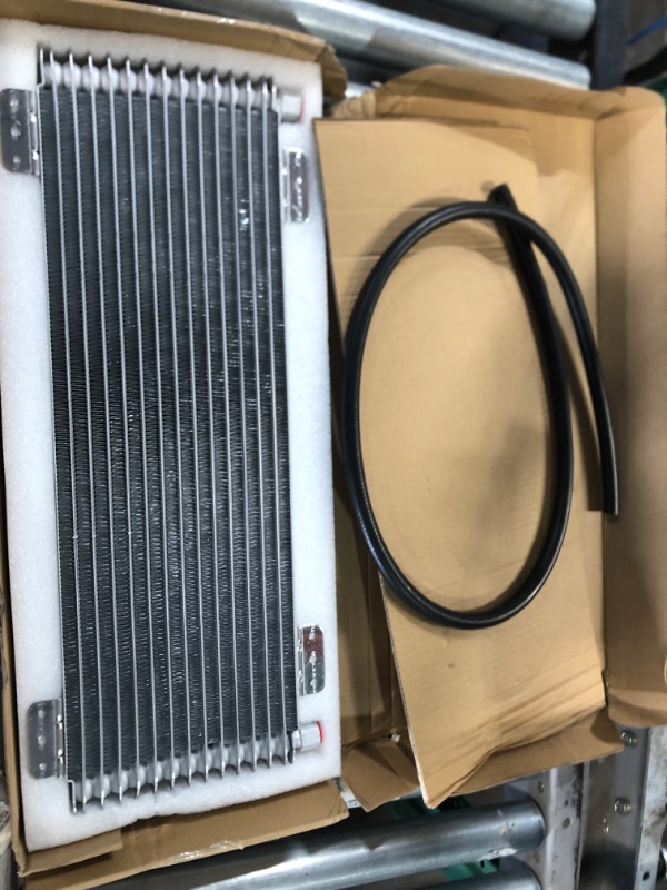 Photo 2 of Low Pressure Drop Transmission Oil Cooler Kit Max 40K GVW Replaces# LPD47391, 47391 - Silver - SO SMALLER ATTACHMENT** 