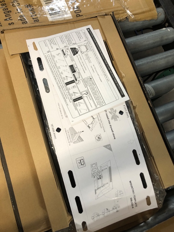 Photo 2 of (READ NOTES) USX Mount UL Listed Full Motion TV Wall Mount for Most 37-86 Inch TVs, Swivel and Tilt Mount with Dual Articulating Arms up to 132 lbs, VESA 600x400mm, 16 Inch Wood Studs, XML019
