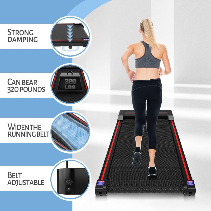 Photo 4 of (READ NOTES) Sperax Walking Pad,Under Desk Treadmill,Treadmills for Home,Walking Pad Treadmill Under Desk,320 Lb Capacity Black