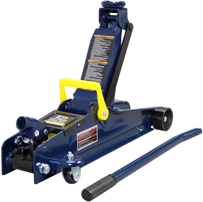 Photo 1 of (READ NOTES) HPDMC 2.5 Ton (5,000 lb) Capacity Blue Hydraulic Low Profile Trolley Service/Floor Jack with Single Piston Quick Lift Pump 2.5Ton(5000lbs)-Deep Blue