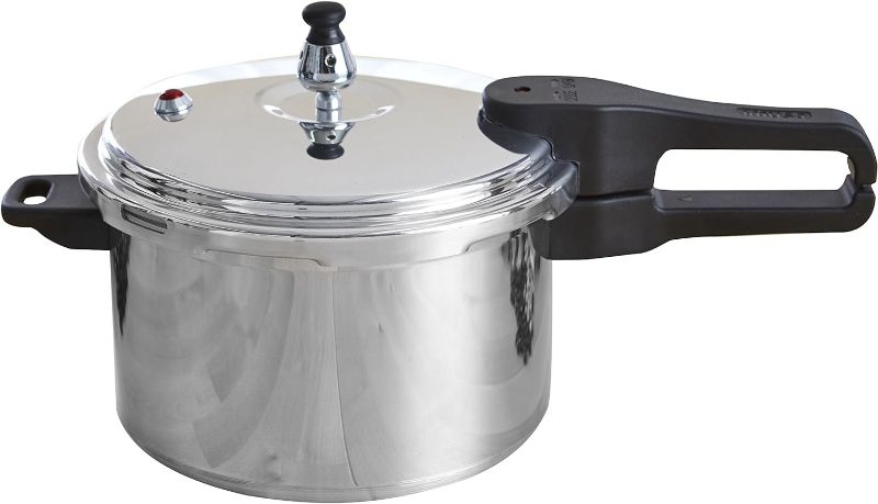 Photo 1 of (READ NOTES) IMUSA USA A417-80801W Aluminum Stovetop Pressure Cooker, 7.0 Quart, Silver
