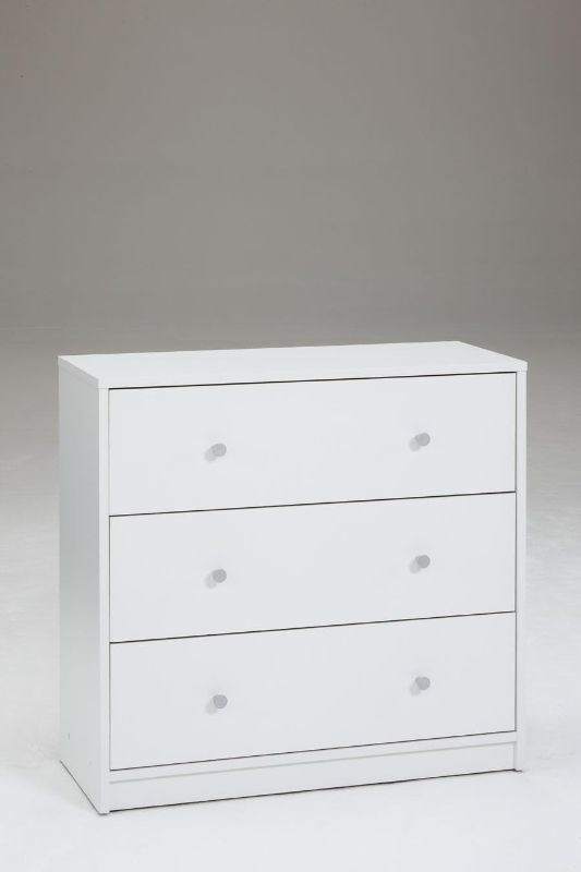 Photo 1 of (READ NOTES) Tvilum Portland 3 Drawer Chest, White
