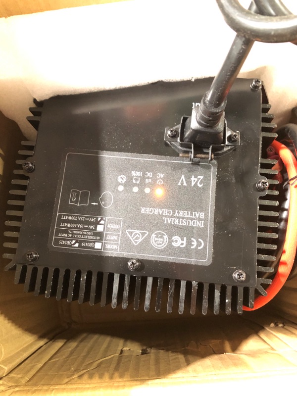 Photo 2 of (READ NOTES) YIHETOP 24V 25A Battery Charger HB600-24B Compatible With Genie Skyjack JLG Upright 503097-000 0400170 66412 105739 96211 161827 128537