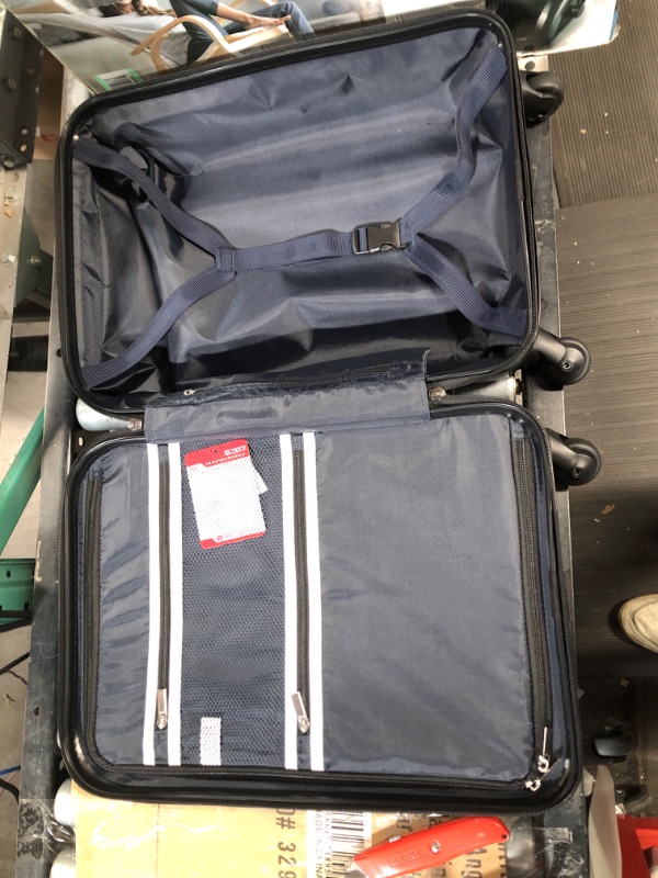 Photo 3 of (READ NOTES) Coolife Luggage Expandable(only 28") Suitcase PC+ABS Spinner Built-In TSA lock 20in 24in 28in Carry on Teal. S(20in_carry on)