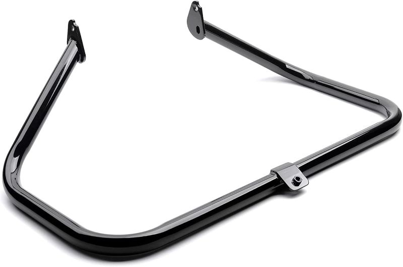 Photo 1 of (READ NOTES) MoKitDora Touring Engine Guard Highway Crash Bar 1.25" Fat Compatible with Harley Road King Street Electra Glide 1997-2008 Models, Gloss Black
