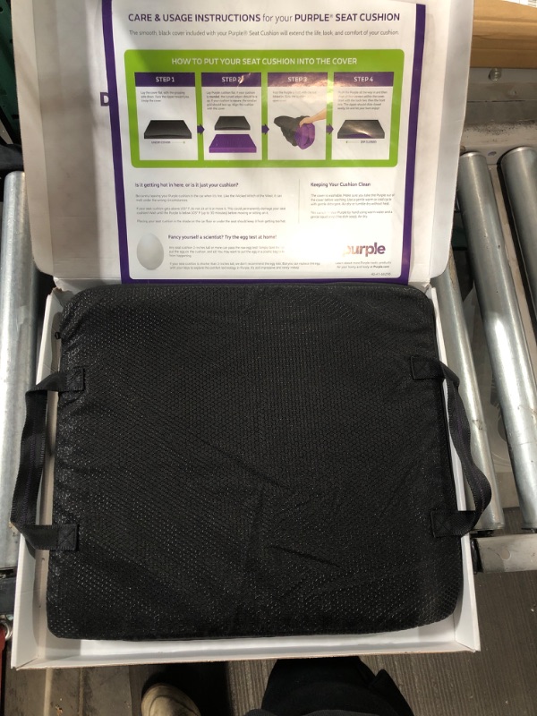 Photo 3 of (READ NOTES) Purple Royal Seat Cushion - Seat Cushion for The Car Or Office Chair - Temperature Neutral Grid