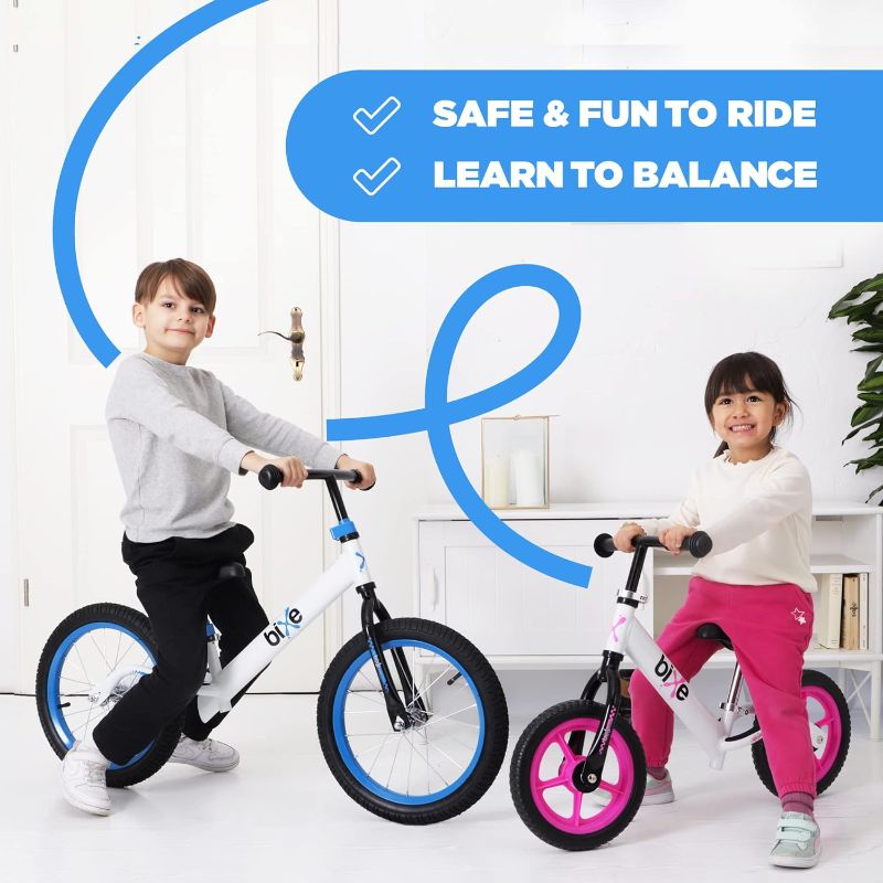 Photo 4 of (READ NOTES) Bixe Balance Bike: for Big Kids Aged 4, 5, 6, 7, 8 and 9 Years Old - No Pedal Sport Training Bicycle | 16inch Wheel Blue