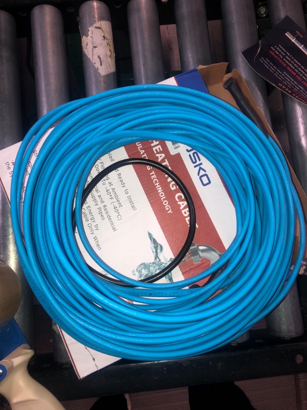 Photo 2 of (READ NOTES) MAXKOSKO 80Ft. 120V Pipe Heat Cable for Pipe Freeze Protection, Self-Regulating Pipe Heating Cable for Metal And Plastic Home Pipes, Energy-Saving Heat Trace Cable Keeps Water Flowing at -40°F. 80 Feet