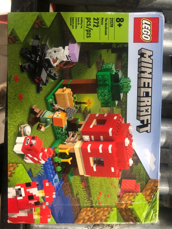 Photo 2 of (READ NOTES) LEGO Minecraft The Mushroom House 21179 Building Toy Set for Kids, Boys, and Girls Ages 8+ (272 Pieces)