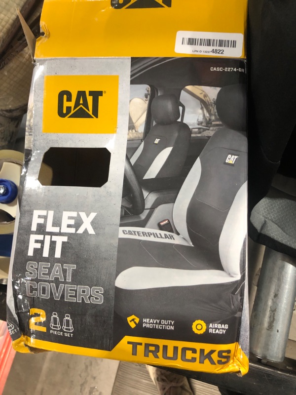 Photo 2 of (READ NOTES) Caterpillar Flexfit Automotive Seat Covers for Cars Trucks and SUVs (Set of 2) & MeshFlex Automotive Seat Covers for Cars Trucks and SUVs