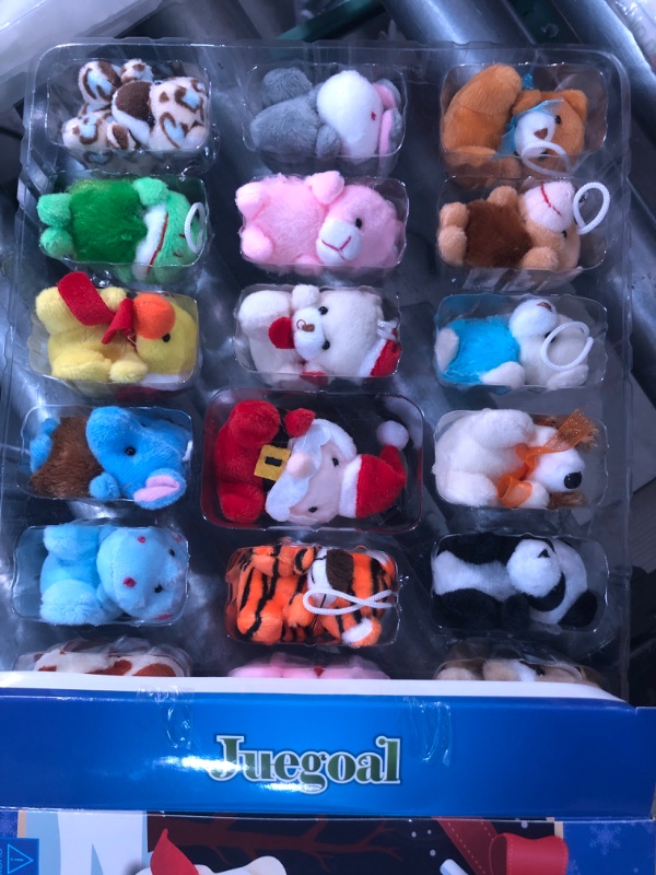 Photo 2 of (READ NOTES) 2023 Christmas Advent Calendar with Mini Animal Plush, 24 Different Stuffed Animals Christmas Party Favors Gifts,Christmas Countdown Toy Calendars, Stocking...
