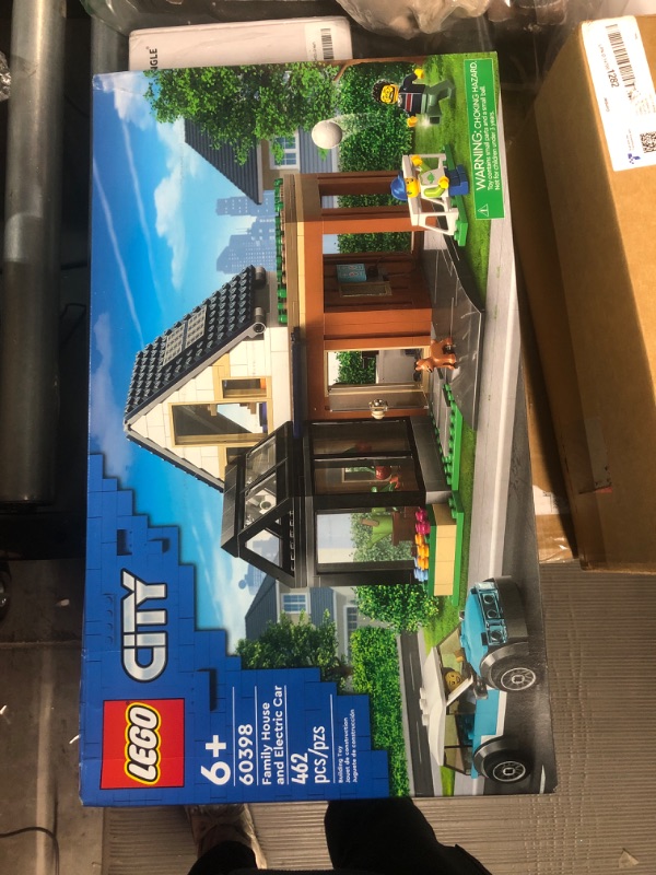 Photo 2 of (READ NOTES) LEGO City Family House and Electric Car 60398 Building Toy Set, Includes a Kitchen, 2 Bedrooms, Greenhouse, Solar Panels Plus 3 Minifigures and a Puppy, Gift Idea for Ages 6+