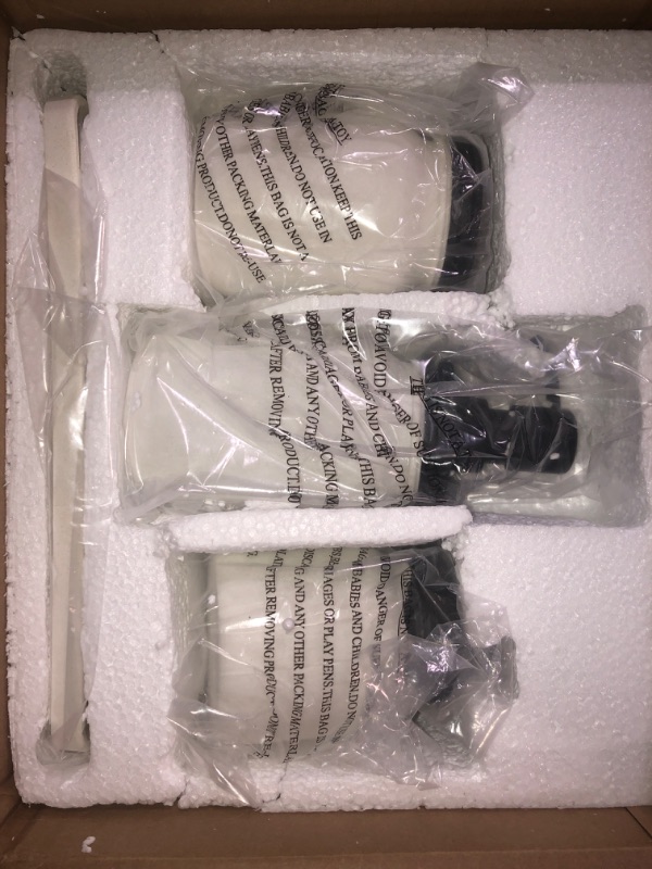 Photo 1 of (READ NOTES) Bathroom Accessory Set,Mason Jar Bathroom Accessory Set, 4 Pcs Bathroom Accessory Set, White Quartz Sand, Include Lotion Dispenser &Tumbler& Cotton Jar&Tray