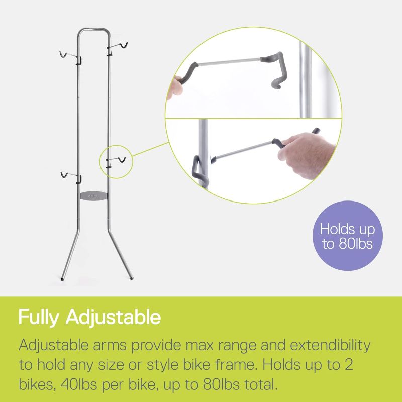 Photo 3 of (READ NOTES) Delta Design 2 Bike Michelangelo Gravity Stand, Silver