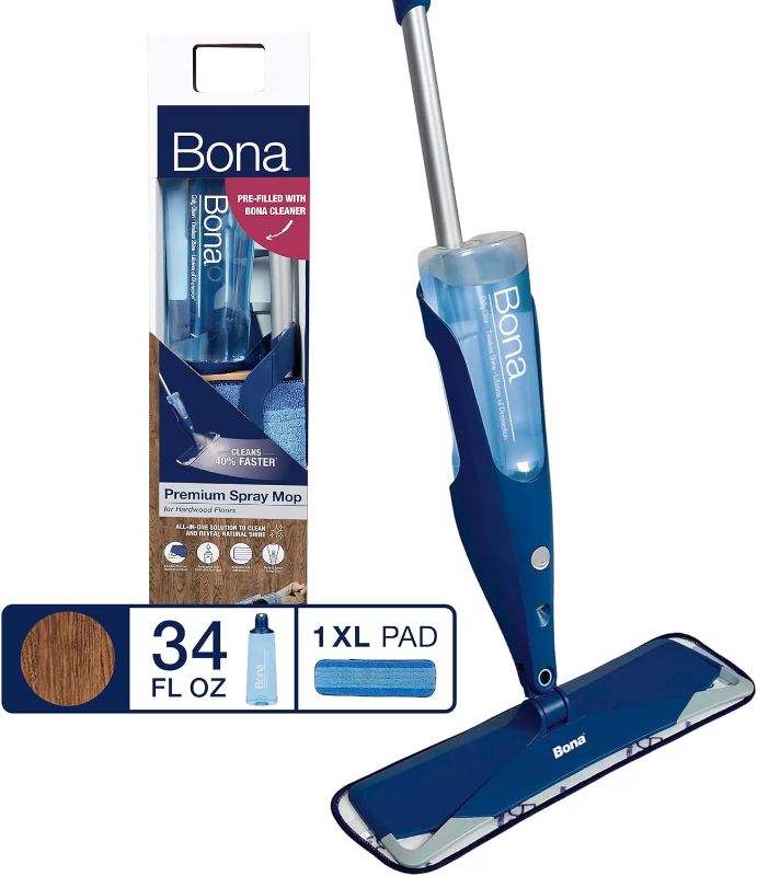 Photo 1 of [FOR PARTS READ NOTES]
Bona Hardwood Floor Premium Spray Mop - Includes Hardwood Floor Cleaning Solution and Machine Washable Microfiber Cleaning Pad NONREFUNDABLE
