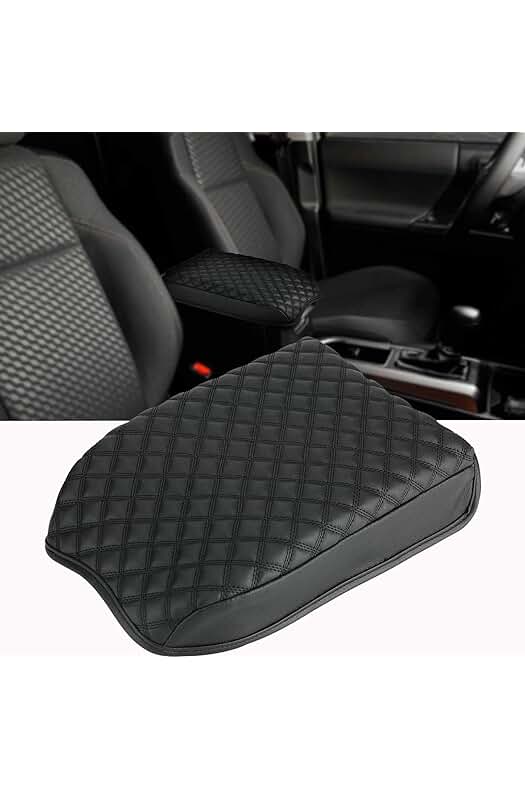 Photo 1 of D-Lumina Center Console Armrest Cover Compatible with Toyota Tacoma 2016 2017 2018 2019 2020 2021 2022 2023 - Upgraded Black PU Leather Anti-Slip Middle Arm Rest Cushion