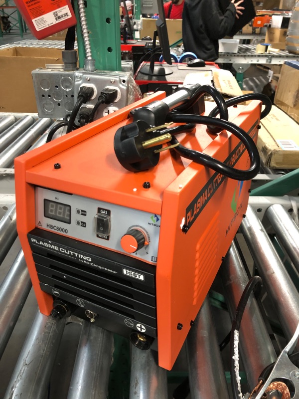 Photo 1 of HITBOX 40 Amp Plasma Cutter with Built-In Air Compressor 220V Digital Inverter IGBT Clean Cut Plasma Cutting Machine HBC8000PRO