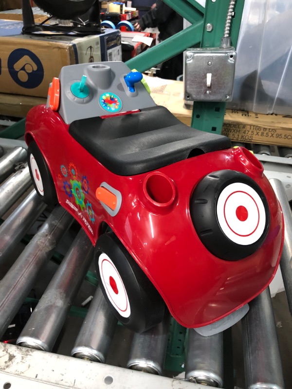 Photo 2 of Radio Flyer Busy Buggy, Sit to Stand Toddler Ride On Toy, Ages 1-3, Red Kids Ride On Toy