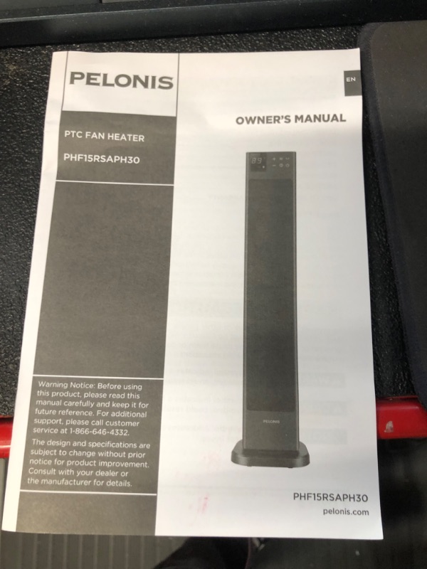 Photo 3 of **PARTS ONLY/ NON-REFUNDABLE**
PELONIS 30” Ceramic Tower Space Heater with Adjustable Thermostat for Large Room 30 inches Black