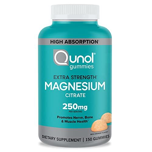 Photo 1 of 11/24-Qunol Magnesium Citrate Gummies for Adults, 250mg Magnesium Gummies Extra Strength 250mg, High Absorption Magnesium Supplement, Supports Nerve Health, Bone Health, Muscle Health, Vegetarian, 150 Count11